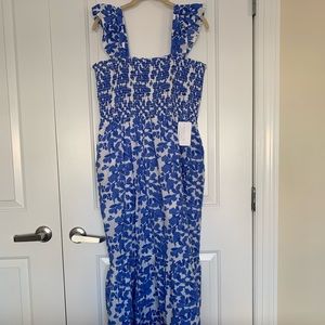 NWT Blue & White Maxi Dress